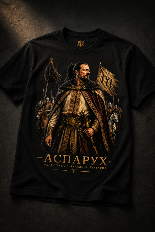 Аспарух тениска — Dizzyness Wear Завет